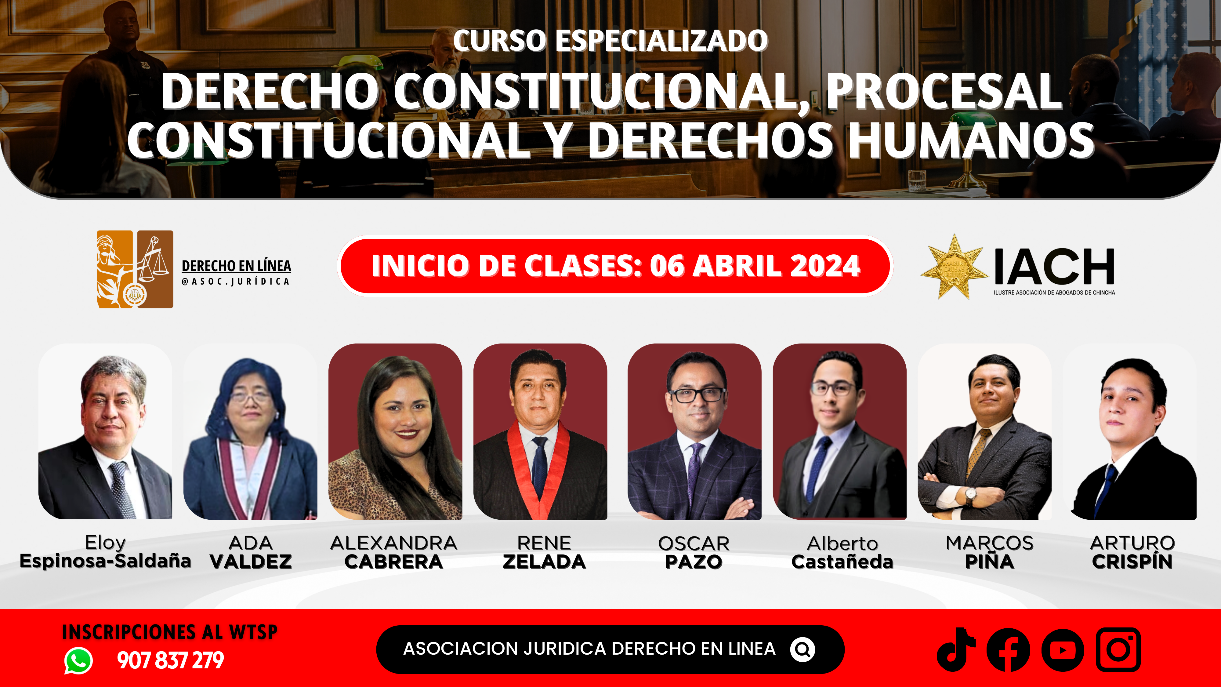 Curso Especialización Derecho Constitucional, Procesal Constitucional Y Derechos Humanos