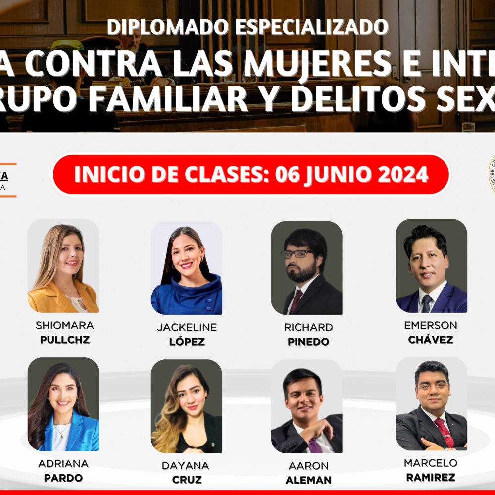 Diplomado Especializado Violencia Contra las Mujeres e Integrantes del Grupo Familiar y Delitos Sexuales
