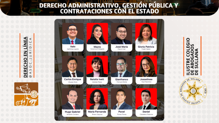 Diplomado Especializado Derecho Administrativo, Gestión Pública y Contrataciones con el Estado