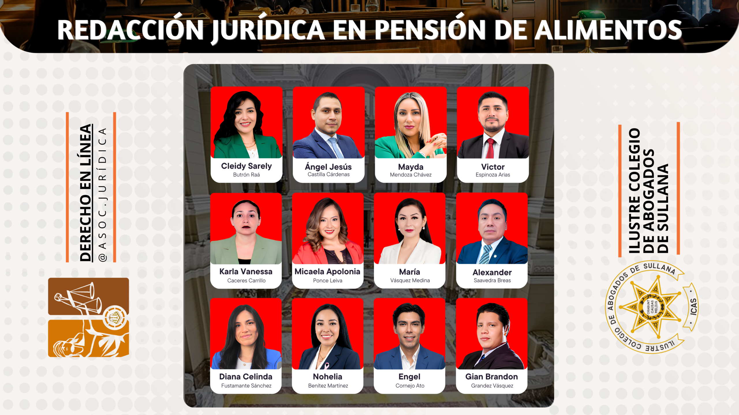 Diplomado Especializado, Redacción Jurídica en Pensión de Alimentos